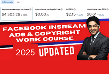 Facebook In-Stream Ads & Copyrightwork Course